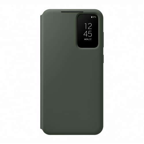Samsung Smart View Wallet Smartphone Case EF-ZS916 für Galaxy S23+, Handy-Hülle, Kartenfach, Sichtfenster, Khaki