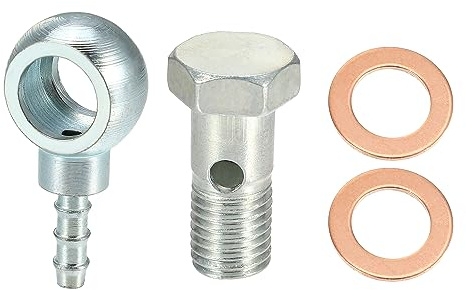 QUARKZMAN 4Stk 12mm Durchmesser M12x1.5 Auto Banjo Fitting Adapter mit Dichtungsringe