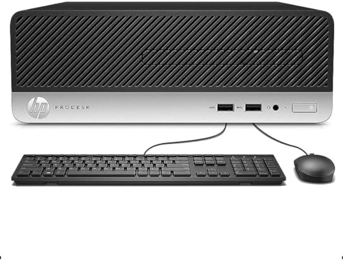 HP ProDesk 400 G6 SFF - 1TB PCIe Gen 4.0 x4 NVMe, i5 9500 (6 Cores, 4.4Ghz), 16GB DDR4 RAM, Intel UHD Graphics 630, DVD Drive, Gbit LAN, Windows 11 Pro (Renewed)