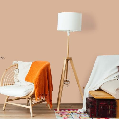 K&L Wall Art Seidenmatt Wandfarbe Orange Innenwandfarbe modern Wandschutz Anstrich 2,5Liter Pastel Sandfarben