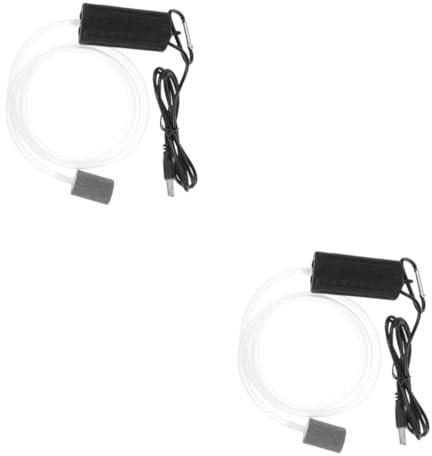 BESPORTBLE 2St Luftpumpe für Aquarien Tragbare Luftpumpe Aquarium Luftpumpe tiefes Wasser USB Zubehör für Aquarien Wasserpumpe Teichpumpe für Aquarienfische Aquarium Teichpumpe Mini Angeln
