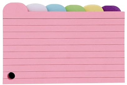 YsXoWiui 150 Stück Farbenfrohe Karteikarten Trennblätter für Effektive Organisation, Registerreiter