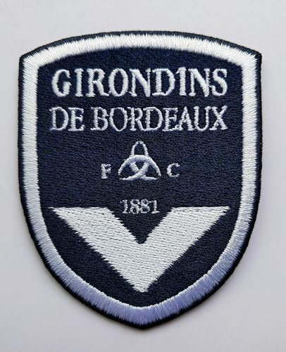 2stk FC Bordeaux Aufnäher Patch Football Fussball Soccer Club Iron on bügelbild aufbügler Badge Team logo
