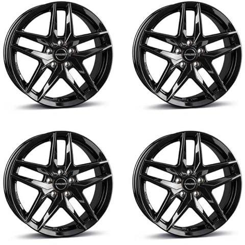 4x Borbet Felgen Z 8.0x19 ET39 5x112 black glossy kompatibel mit Audi A4 A6 A8 S4 S6