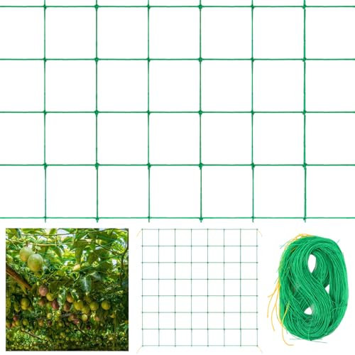 1.8mX3.6m Red de Enrejado Red para Plantas Trepadoras, Red de Enrejado Jardín Apta para Jardines Invernaderos y Terrazas Red para pepinos