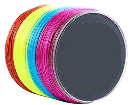 Angelschnur 500M 9 Stränge Super Mehrfarbige PE Geflochtene Angelschnur Starke Stärke Fischschnur zum Angeln(0.10mm-15LB)