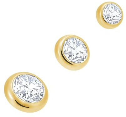 NewkeepsR Chirurgenstahl Glitzer Microdermal Piercing Ankertops