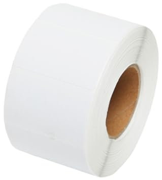 800 Sheets/Roll Self Adhesive Sticky Labels, Blank Label Stickers 60mm x 30mm, White Labels for Office, Kitchen, Food Jars, Laboratory, Fridge, Spice Jars (White)