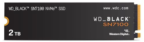 WD_BLACK SN7100 NVMe SSD 2 TB (High-Performance Gaming-Speicher, bis zu 7.250 MB/s Lesegeschwindigkeit, PCIe Gen4, Energieeffizienz) Für Desktop, Laptop & Handheld-Spielekonsolen