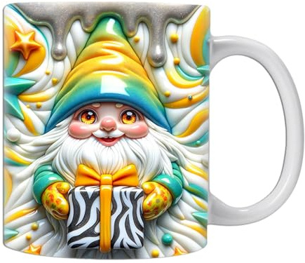 Wichteltassen Weihnachten - Weihnachtstassen - Nikolaus Rentier Tasse 350ml | Trinkgläser Set für Heißgetränke Schokolade Tischdeko Weihnachten Accogl Geschenk