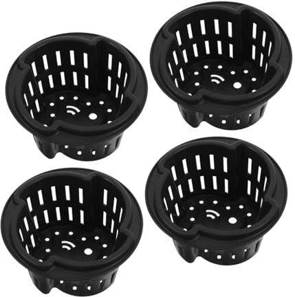 SUPVOX Petits Pots Hydroponiques 4 Plateaux pour Plantes Tasses De Contrôle des Racines en Maille pour Plantes Maison Bureau Jardin