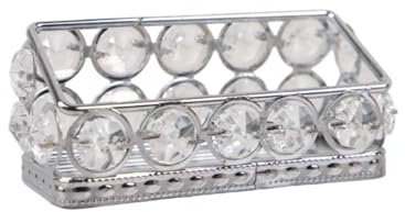 Visitenkartenhalter, Visitenkartenhalter für den Schreibtisch, Büro, Desktop-Visitenkarten-Aufbewahrung, Visitenkarten-Organizer (Silber, 11 x 5 x 3 cm)