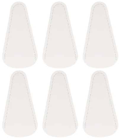QUARKZMAN 10Pcs Fodere Per Forbici 2.9 x 1.5 Copri Forbici Borsa Bianco | Per Raccolta Protezione Strumento Bellezza, Per Rifilatura Sopracciglia, Protettivo, Portatile, Pelle PU