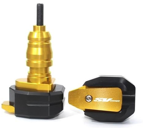 ZWBHNB Motorrad-Sturzschutz Für Suzuki SV650 / S SV 650 / SV650 SV650S, Sturzpads, Verkleidungsschutz, Crashpad-Schutz Rahmen Schieber Protektoren(Gold)