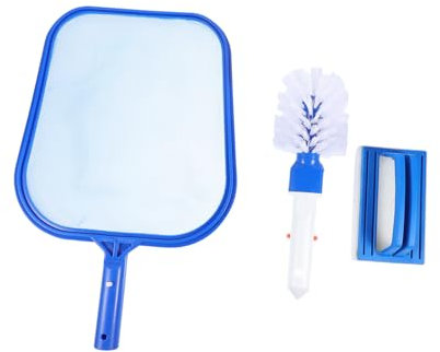 UPKOCH 1 Satz Poolreinigungswerkzeugset Schwimmbad Reiniger Bausatz Schwimmen Netz Schwamm Swimmingpool -Schaufeletz teich sauber bürste Teichreinigungsmittel Reinigungswerkzeuge PVC Blau