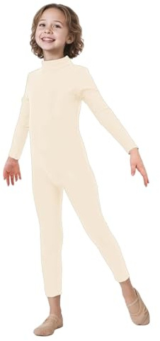 ATHX Kids High Stretch Halloween Cosplay Body Suit Unitard Costume One Piece Spandex Dance Gymnastics Bodysuit for Girls Boys