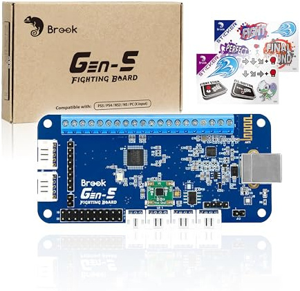 Brook Gaming GEN 5 Wired Fighting Board – Kompatibel mit PS5, PS4, NS, NS2 und PC/Ultra-niedrige Latenz & RGB-Beleuchtung ausgestattet (Exklusive Version)