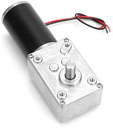 FTVOGUE 24V Gear Motor High Torsion Reduction Växellåda Motor 31mm Kopparrörskullager Design för Gardinmaskiner Annonsutrustning med Alla Metallväxlar (100 rpm)