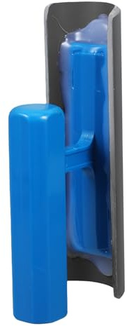 HEATSHAKING Curved Concrete Trowel with Tubular Handle for Edge Creation Versatile Use in Construction and Renovation Projects Abs Material Concrete Finishing Tool