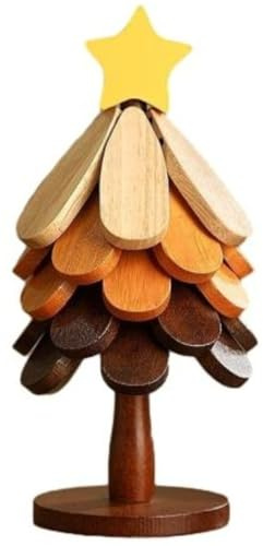 Sottobicchieri Albero Di Natale,Supporto Per Pentole Calde - Sottobicchieri Albero In Legno Per Sottopentole,Per Cucina Cena Bevanda Bancone Piani Di Lavoro Pentole Frutta Autunno Festa Di Inaugurazio