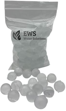 EWS® Ricarica 500 g. Polifosfato a Sfere Siliphos (Diametro 2 cm) per Dosatori, Filtri Lavatrice, Lavastoviglie Anticalcare Anticorrosivo | Migliora la Qualità dell'Acqua