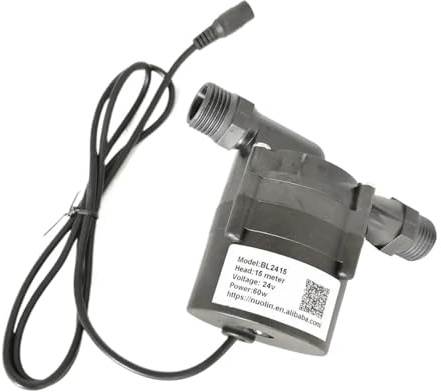 Pompa booster doccia 55w 24V 11M Pompa girante motore brushless pompa a pressione scaldabagno solare(Pump with power)