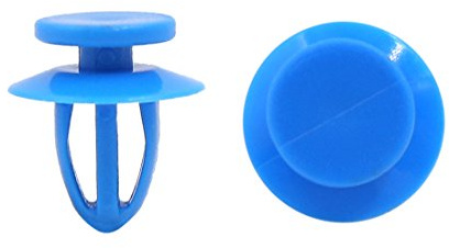 sourcing map 20 Stk Blau Plastik Tür-Push-in-Halter-Clips 9mm Für Auto | Lochdurchmesser 9Mm, Seitliche Verkleidungen, Stoßfänger, Andere Trim Teile, Für Bus, Lkw, Zug, Flugzeug