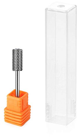 JCMASTER® Premium Hartmetall Nagelfräser Aufsatz 2,35mm zylinder mit Crystal Grob Bit Gelnägel, Maniküre, Pediküre, Hornhaut Professioneller Schleifkörper