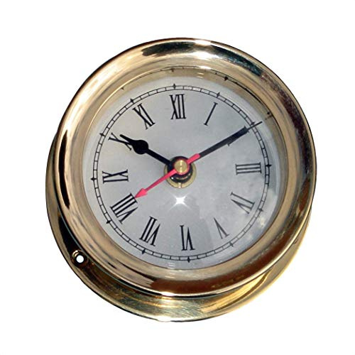 TG,LLC Treasure Gurus Vintage Style Solid Brass Chelsea Seth Thomas Corsair Style Gimbal Mariner Ships Clock