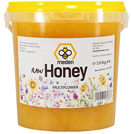 Meden Miel brut pur – Fleurs sauvages – Miel naturel non chauffé, non pasteurisé (1,6 kg)