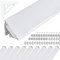 Brollux LED Eckprofil V24, Set 10m (10x1m) LED Alu Profile 45 Grad Ecke Aluminium für LEDs Strip Lichtleiste ohne Leuchtmittel