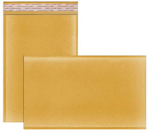 iSOUL Padded Bubble Envelopes, 10 Pack Postage Peel & Seal Shipping Bag Mailers EP10 / G Small to Large Size for Packaging - Gold (350MM x 470MM)