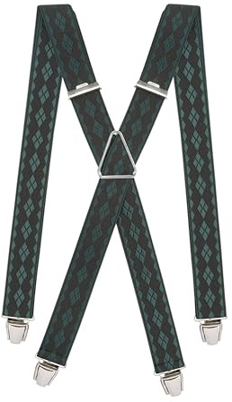 Pierrot Hosenträger Herren Breit und Vintage Premium - Made in Germany/France - Verstärktes Gummiband mit Extra Starken Metall Clips - Verstellbare Länge bis zu 130cm - Garantie auf Lebenszeit