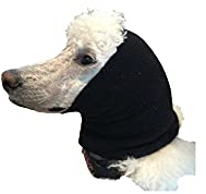 Pet Hoodz für Hunde, Angstzustände, Fellpflege, Ohrenschützer, Ohrenschutz, beruhigend, Ohrenkompression, Haustier-Kapuzenpullover, Hunde-Ohrwickel (klein, schwarz)