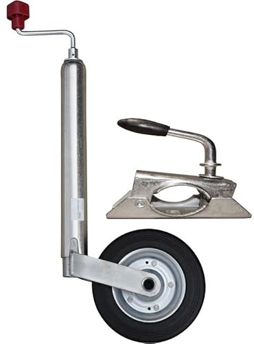 mb-m® 904252 AL-KO Anhänger Stützrad 1222434 mit Halter Compact ALKO Ø48mm 150kg Trailer Wohnwagen