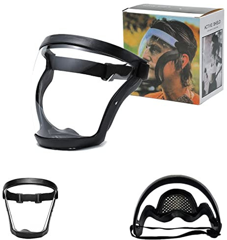 Anti-Fog Protective Full Face_Shield, Reusable Super Face Protective Cover, HD Durable Adjustable Face Visor