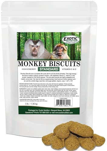 Monkey Biscuits (Orange, 9 lb.) - Healthy & Crunchy Biscuit Treat for Prairie Dogs, Parrots, Squirrels, Sugar Gliders, Hamsters, Rats, Rodents, Amazons, Macaws, Cockatoos, Birds & Other Small Pets…