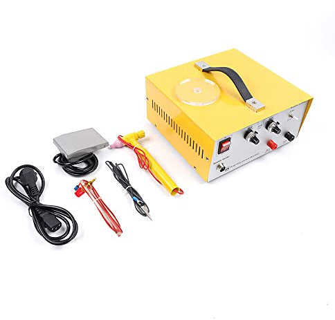 80A Impuls Punktschweißgerät Schweißmaschine Gold Silber Schmuck Punktschweißgerät DIY Schweißgeräte set, 220V EU Stecker