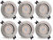 DEIFUA Spot LED Encastrable Extra Plat, 9W Blanc Chaud 3000K 925lm, Lot de 6, 30° Orientables, Éclairage 120° Plafonnier Encastré Pour Salon Chambre Couloir, Trou Ф80-85mm, Non Dimmable