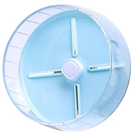 Roue De Hamster, Roues D'exercice Silencieuses Pour Hamster, Roues De Course Silencieuses Pour Gerbille Naine, Hamster Syrien, Rat, Souris(20cm-Bleu)