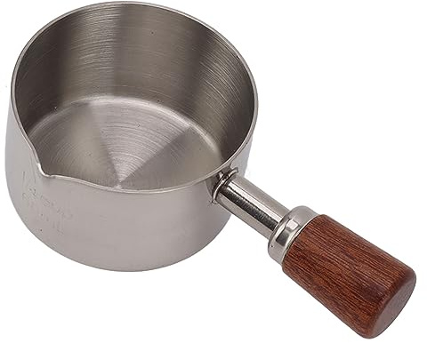 Sauce De Cuisson Professionnelle, Tasse à Mesurer le Lait, Casseroles Pour la Cuisson, Saucière En Acier Inoxydable 304 Avec Poignée Pour la Cuisine, Banquet, Pique-nique En Plein Air(s-argent)