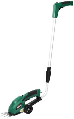 Cortador de setos inalámbrico, Cortasetos Recargable, cortacésped pequeño para el hogar, cortacésped eléctrico, portátil, multifunción (+ Cabezal de Corte Doble + Varilla)