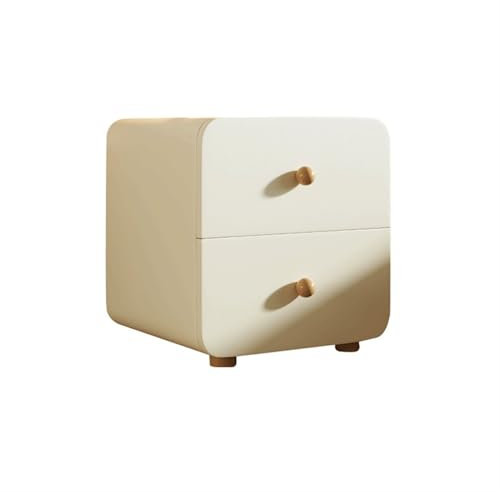 CYairong-22 Nachttisch Weißer Nachttisch, Massivholz-Aufbewahrungsschrank, Sideboard mit Zwei Schubladen, Massivholz-Aktenschrank for Wohnzimmer, Schlafzimmer und Arbeitszimmer Kopfteil