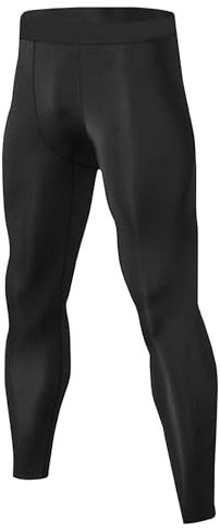 Towintec Legging Sport pour Homme Running Collant de Compression Séchage Rapide Léger Respirant Baselayer Long Pantalon de Course Tight Caleçons Fitness Basketball Gym