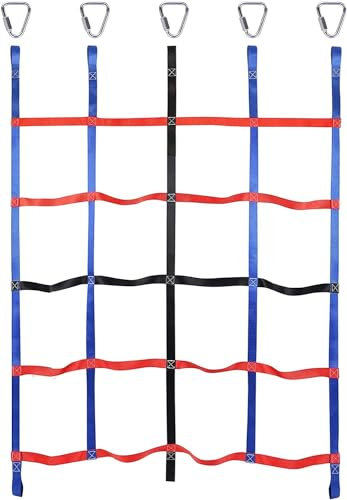 MOZ4dxy Climbing Net, Heavy Duty Climbing Cargo Net Rope Ladder, Outdoor Cargo Webbing Net For Playground Climbing Games