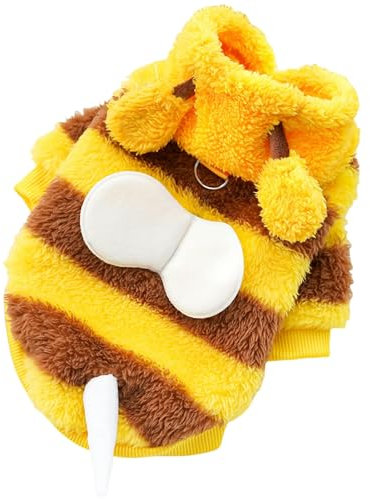 MYLLJBD Hunde Bienenkostüme Für Hunde und Haustiere, Halloween-Kapuzenpullover