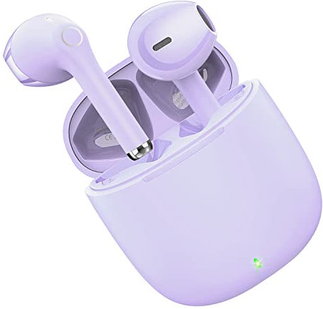 yobola Ecouteurs Bluetooth sans Fil, Ecouteur Bluetooth 5.1 Hi-FI Son Stéréo, Contrôle Tactile, Microphones Intégrés, 25 Heures Durée de Lecture, USB-C Charge Rapide, pour iOS et Android Telephone