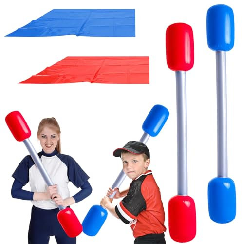 dellyy Aufblasbares Gladiator-Spiel Set, AufblasbaresSpielzeug, Aufblasbarer Hammer, GladiatorSpiele im Freien, Kinder PartySpiele, Outdoor Spiele fürKinder, Wasserspiele für Kinder