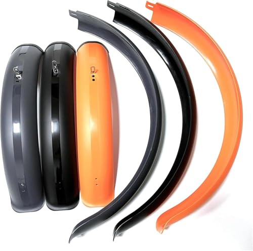 Suixtil Flügel Mountainbike Schutzbleche 26/24/20 Zoll x 4.0 Fat Tire Schutzbleche Fender Set Faltrad Schutzbleche Schneemobil Schutzbleche Elektrofahrrad Mountainbike Fahrrad Zubehör(Schwarz,24inch)