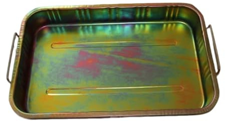 Bandeja de Goteo de Aceite de Acero Galvanizado, Bandeja de Goteo de Metal, Recoge de Goteo de Aceite para Debajo del Automóvil, Recoge de Goteo(50x38x9.5cm/20x15x3.7in)